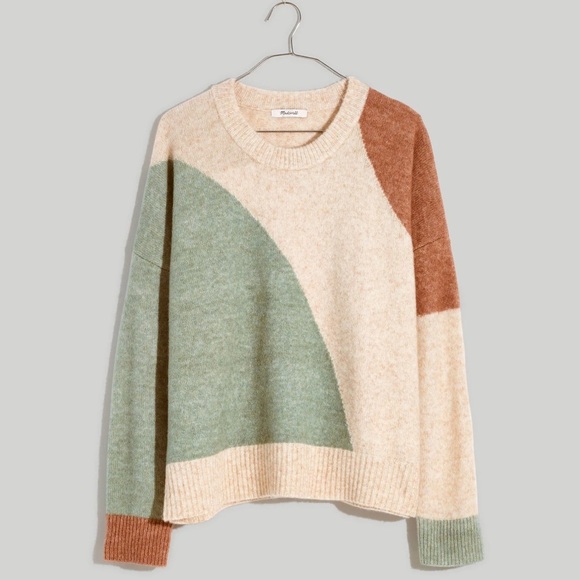 Madewell Cedarbrook Pullover Sweater in Colorblock - Picture 2 of 11